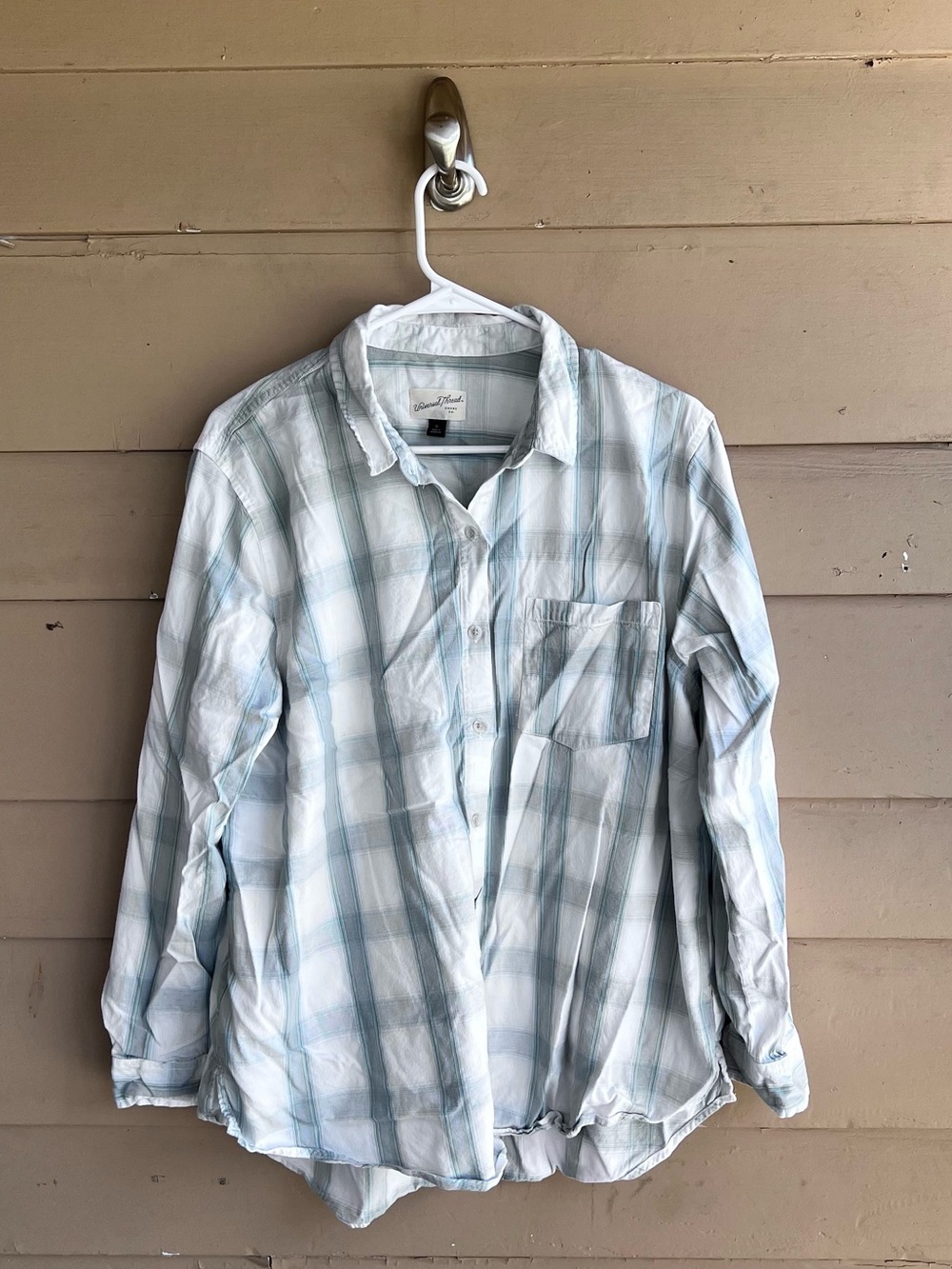 Universal Thread Plaid Button Down Shirt Size XL Casual Modest